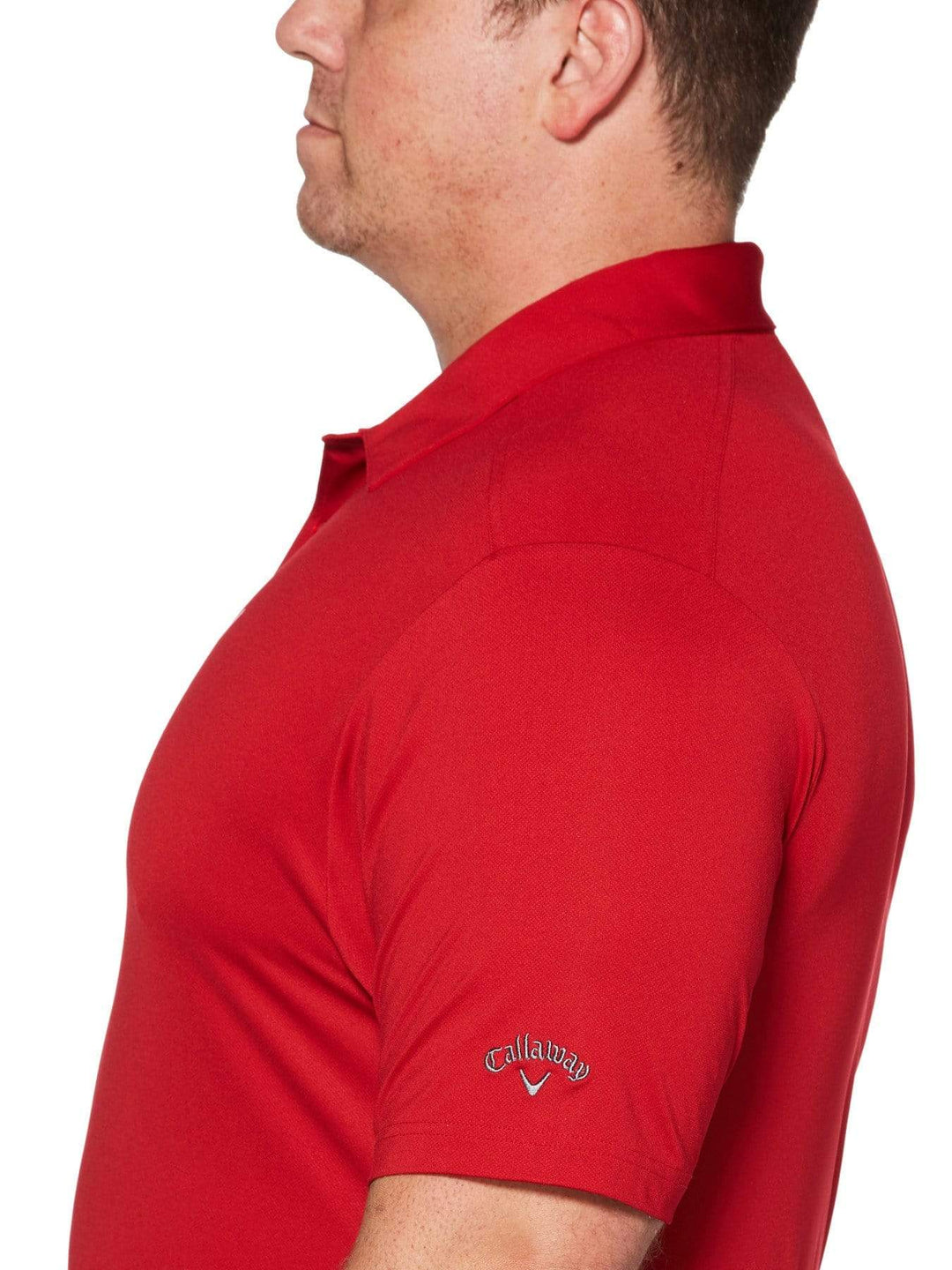 Big & Tall Cooling Micro Hex Polo with Chevron-Polos-Callaway Apparel