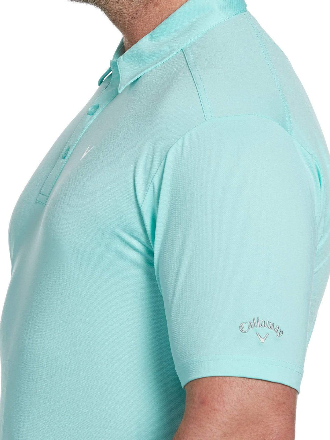 Big & Tall Cooling Micro Hex Polo with Chevron-Polos-Callaway Apparel