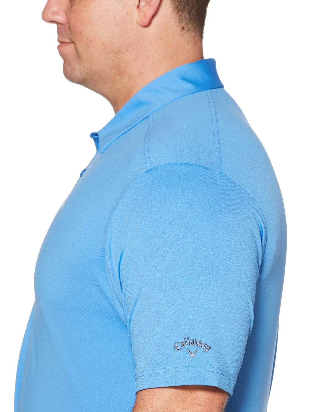 Big & Tall Cooling Micro Hex Polo with Chevron-Polos-Callaway Apparel