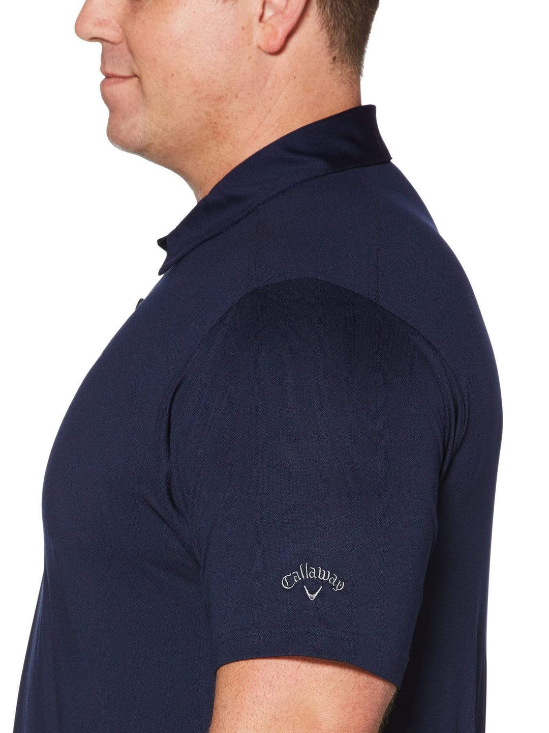 Big & Tall Cooling Micro Hex Polo with Chevron-Polos-Callaway Apparel