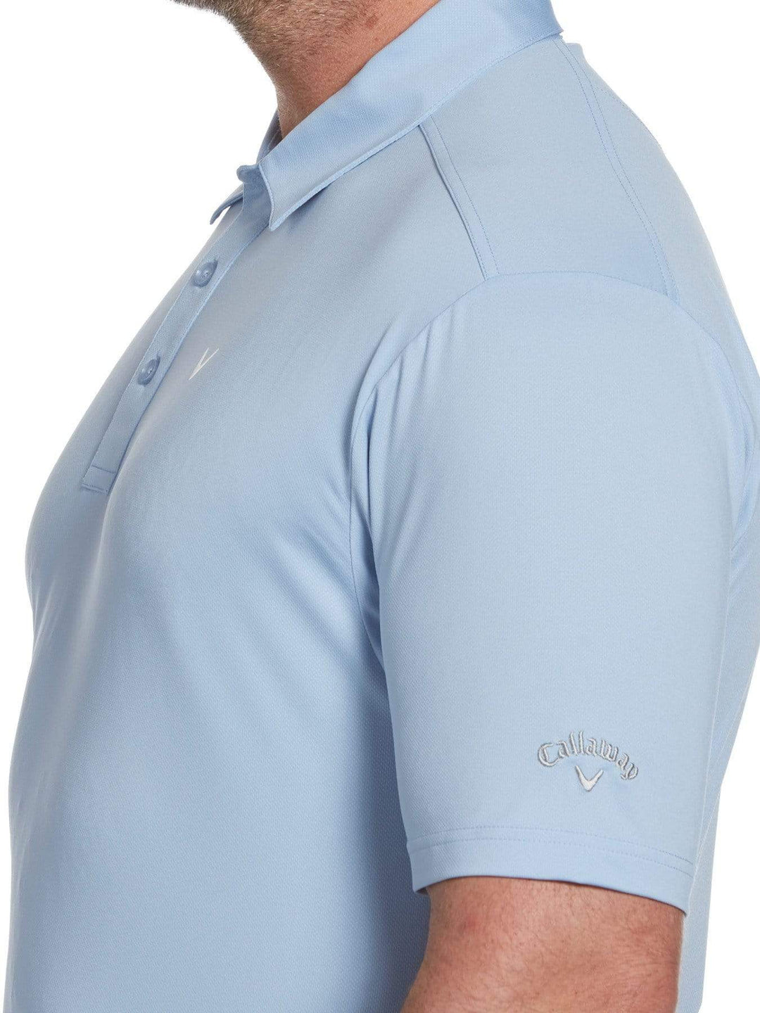Big & Tall Cooling Micro Hex Polo with Chevron-Polos-Callaway Apparel