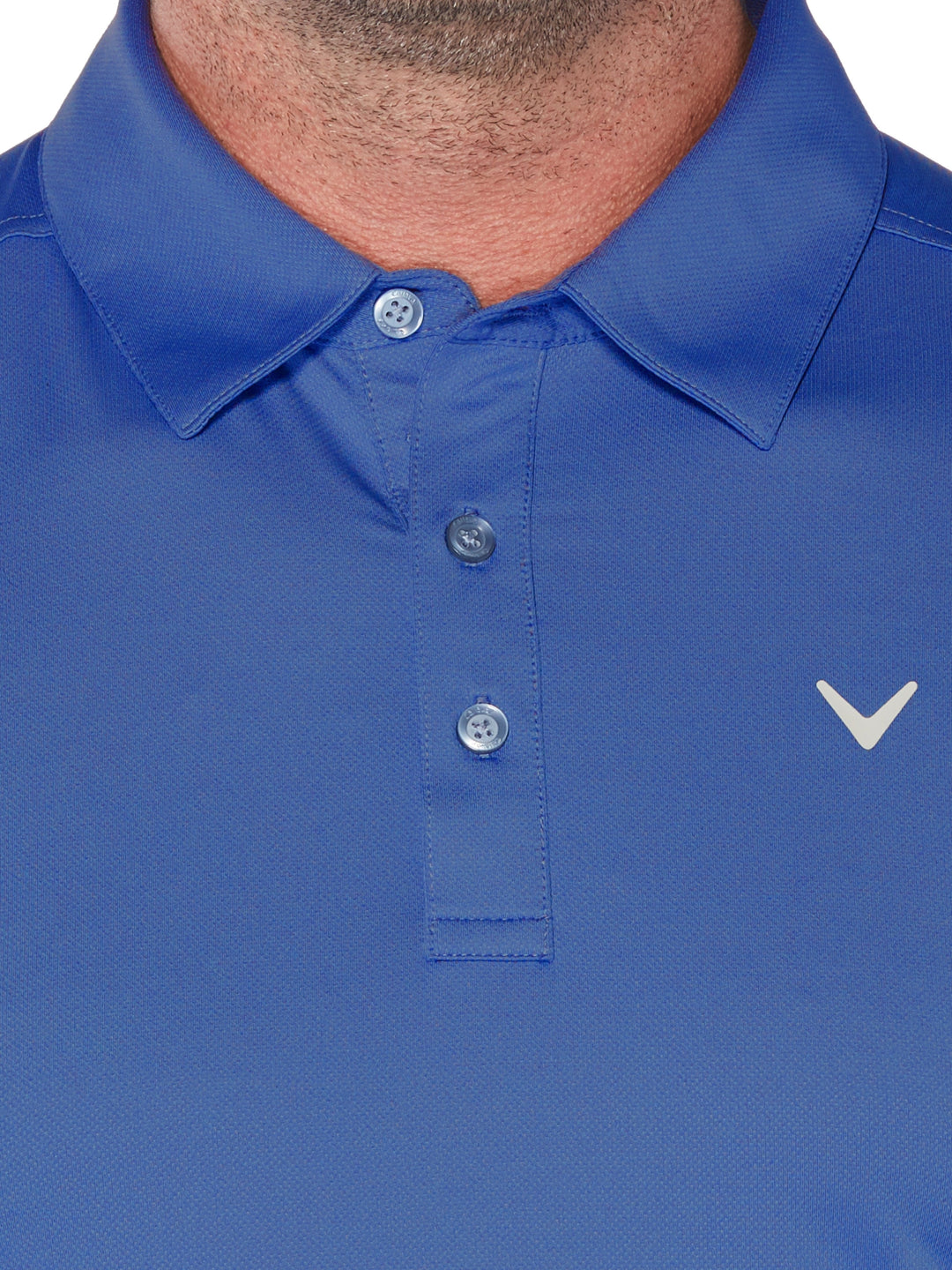 Big & Tall Cooling Micro Hex Polo with Chevron-Polos-Callaway