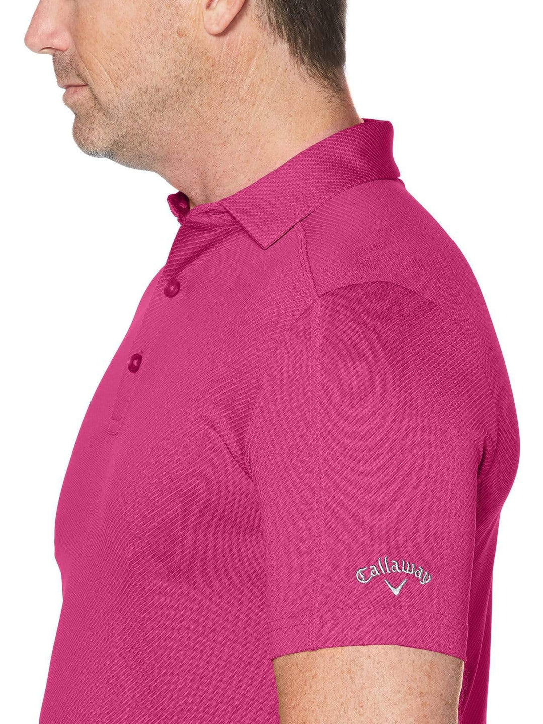 Big & Tall Denim Jacquard Polo-Polos-Callaway Apparel