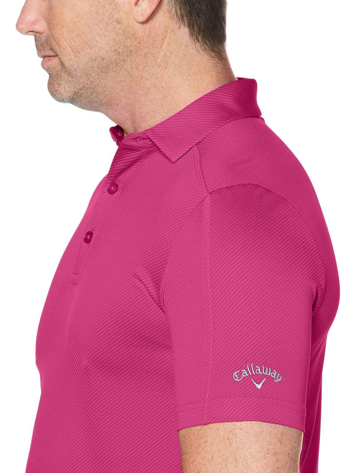 Big & Tall Denim Jacquard Polo-Polos-Callaway Apparel