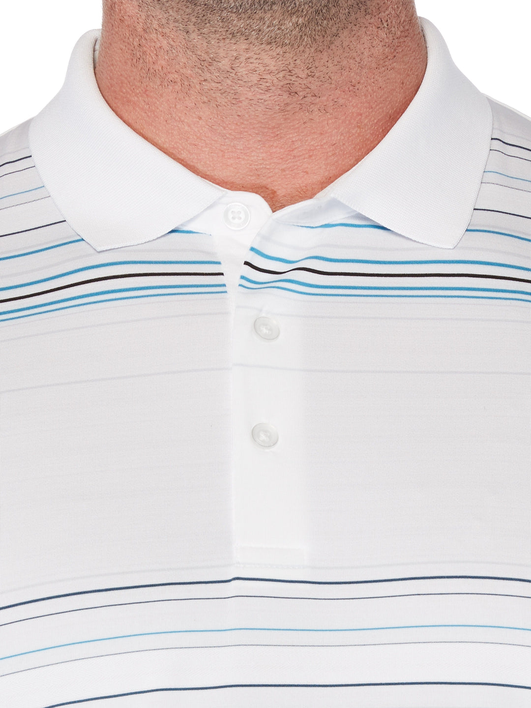 Big & Tall Fine Line Roadmap Stripe Polo-Polos-Callaway