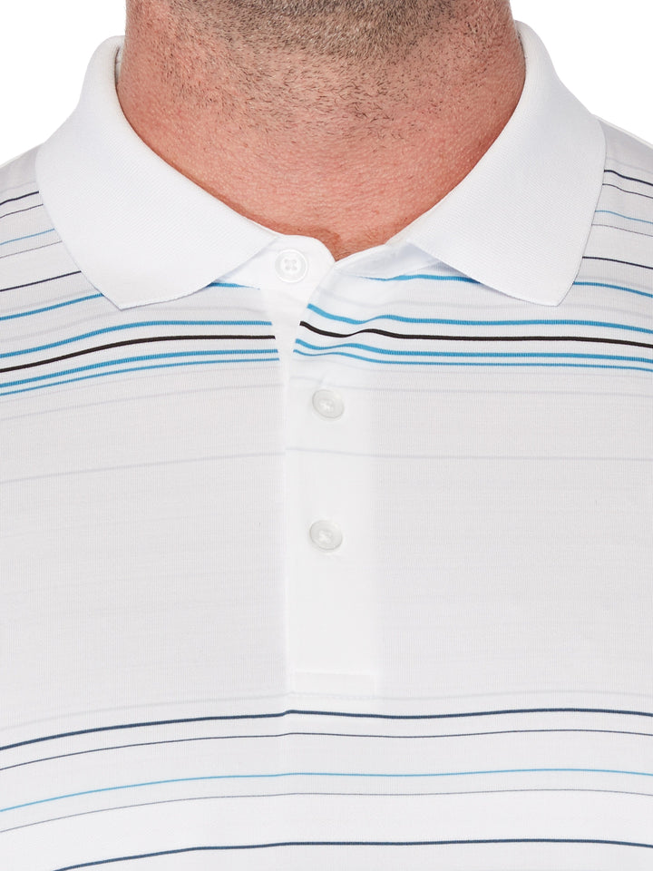 Big & Tall Fine Line Roadmap Stripe Polo-Polos-Callaway