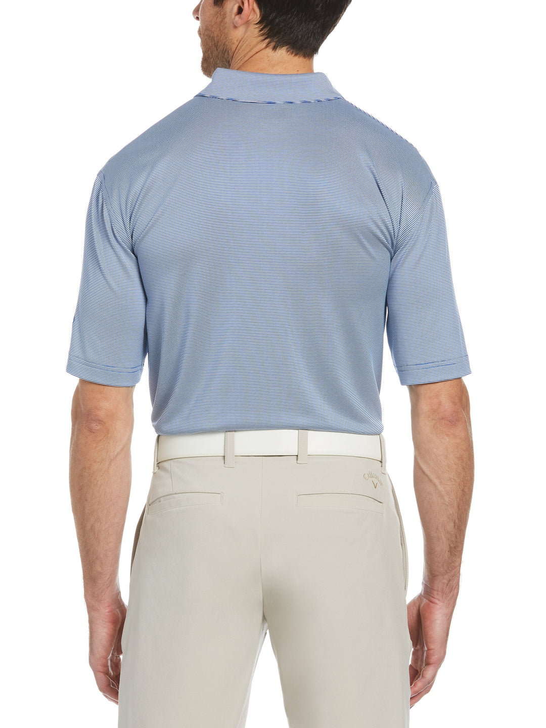 Big & Tall Fine Line Stripe Polo-Polos-Callaway