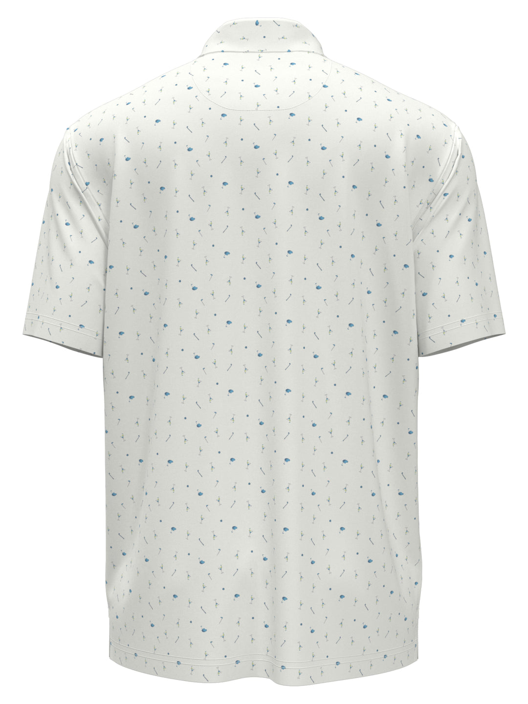Golf Print Golf Polo (Bright White) 
