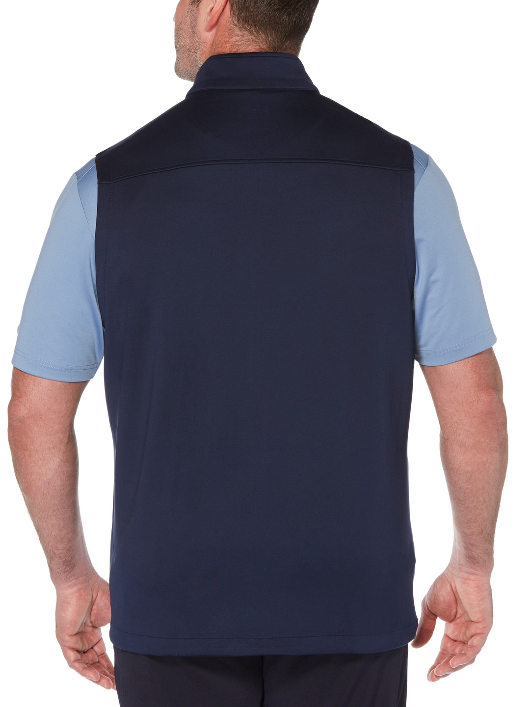 Big & Tall High Gauge Fleece Full Zip Vest-Jackets-Callaway