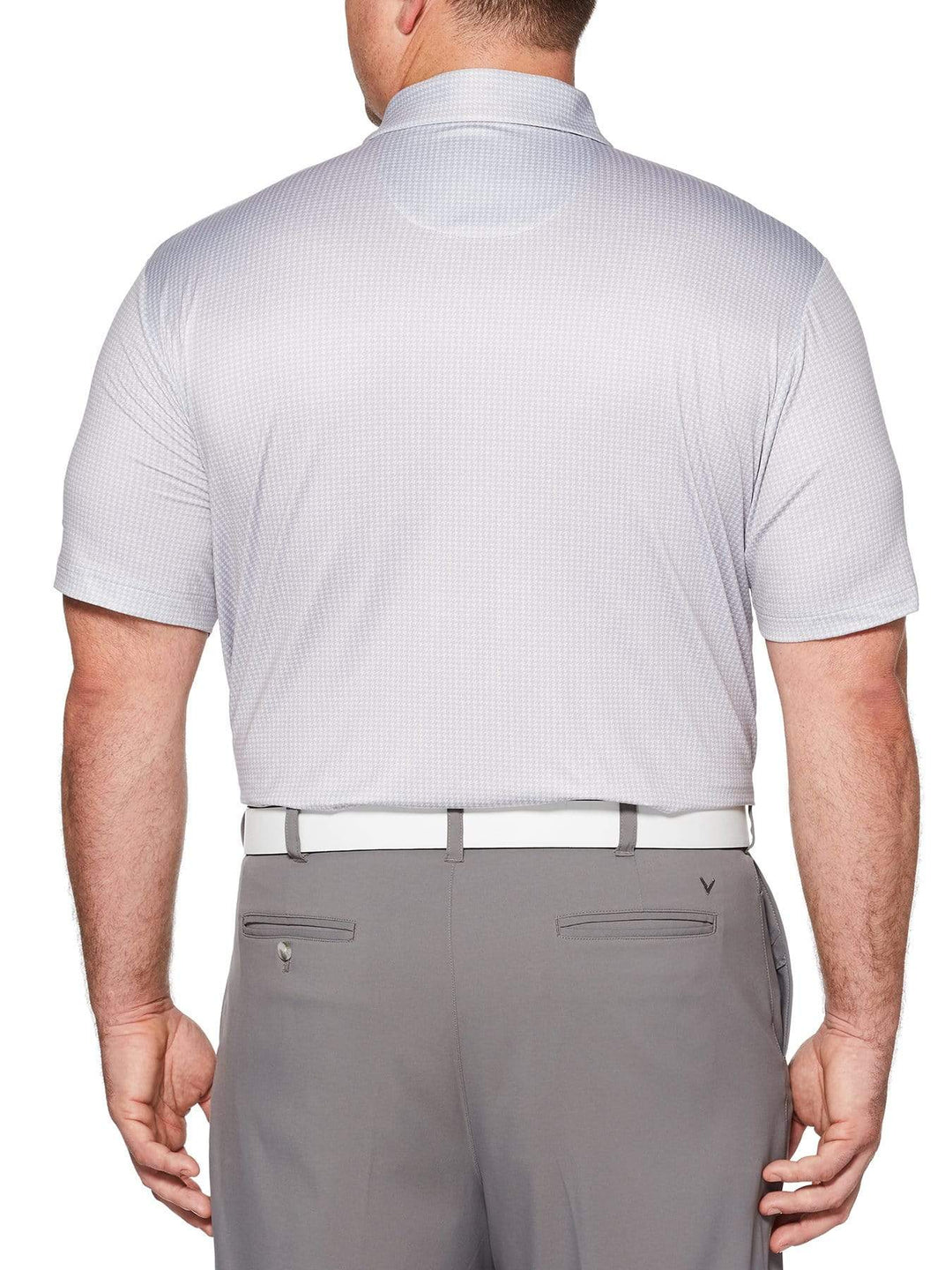 Big & Tall Houndstooth Printed Polo Polos