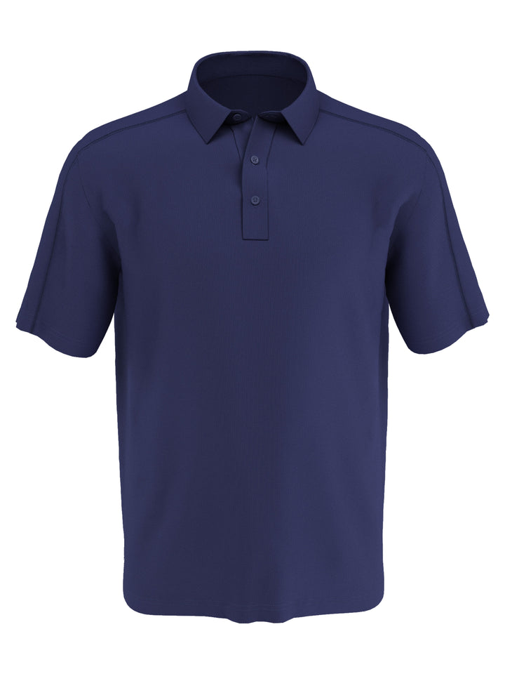 Big & Tall Jacquard Swing Tech Polo-Polos-Gray Blue-5XLT-Callaway