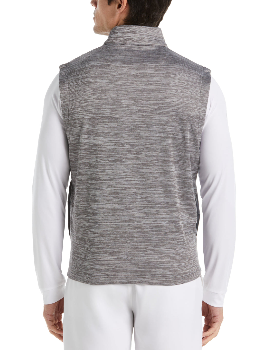 Big & Tall Mixed Media Full Zip Puffer Golf Vest-Vests-Callaway