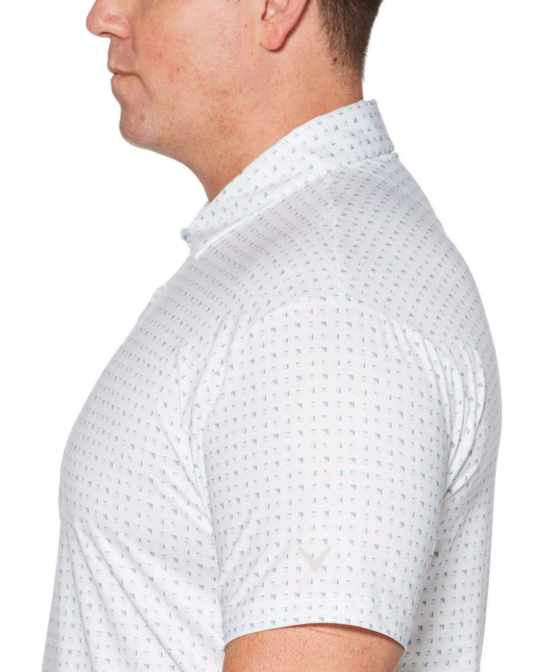 Big & Tall Ombre Box Print Polo Polos
