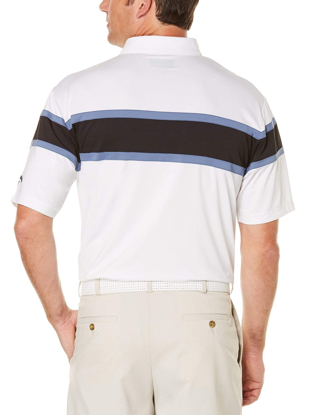 Big & Tall Opti-Dri Chest Stripe Polo-Polos-Callaway Apparel