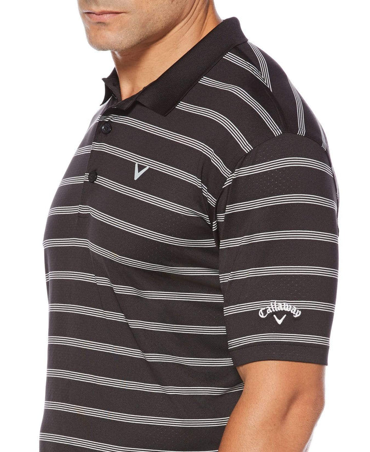 Big & Tall Opti-Dri Striped Polo Polos