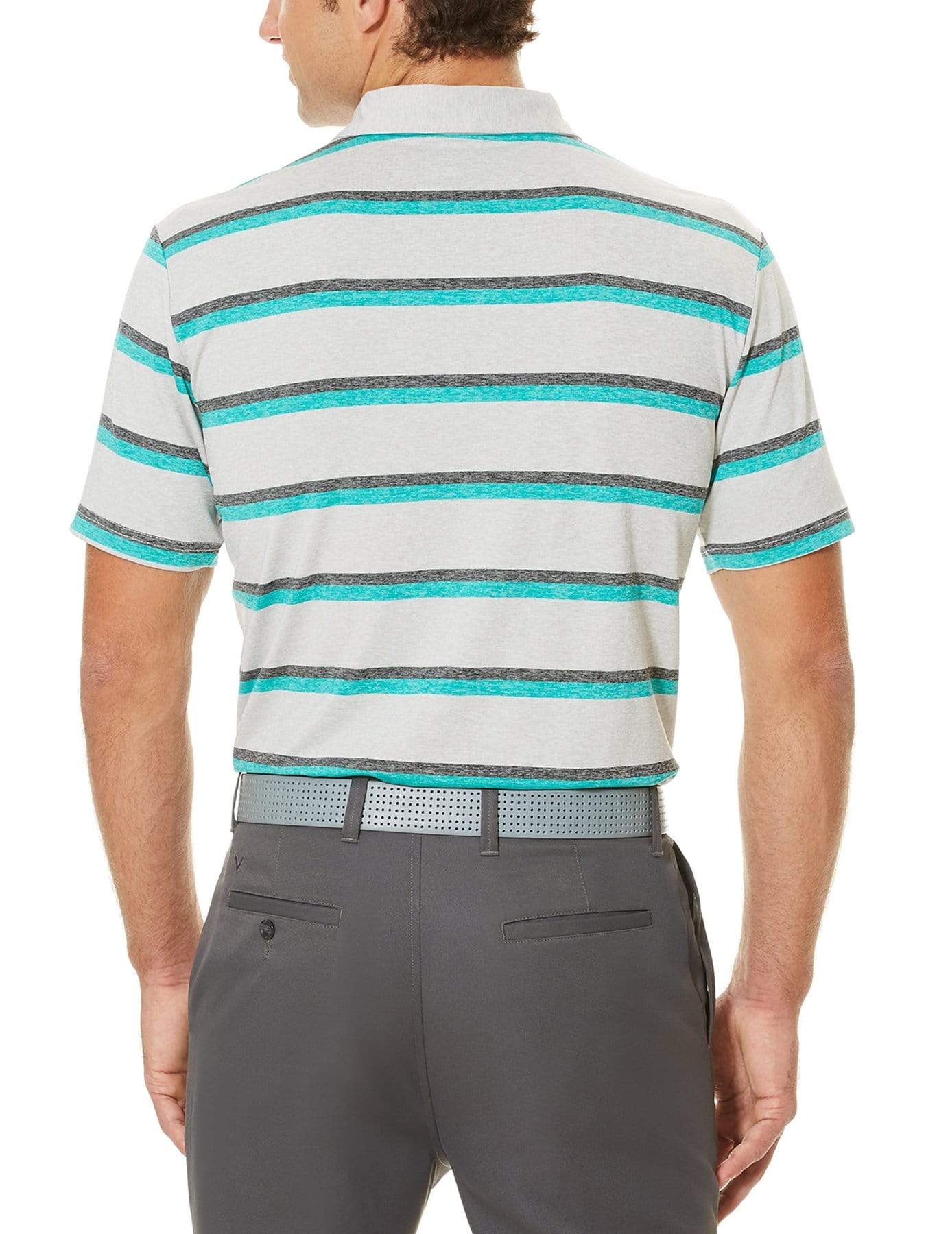 Big & Tall Opti-Soft Heather Printed Stripe Golf Polo – Callaway