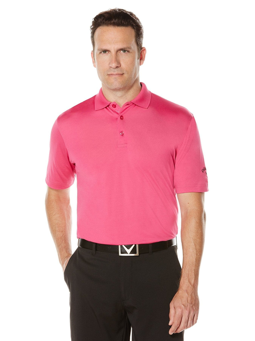 Big & Tall Performance Solid Polo-Polos-Very Berry-1X-Callaway