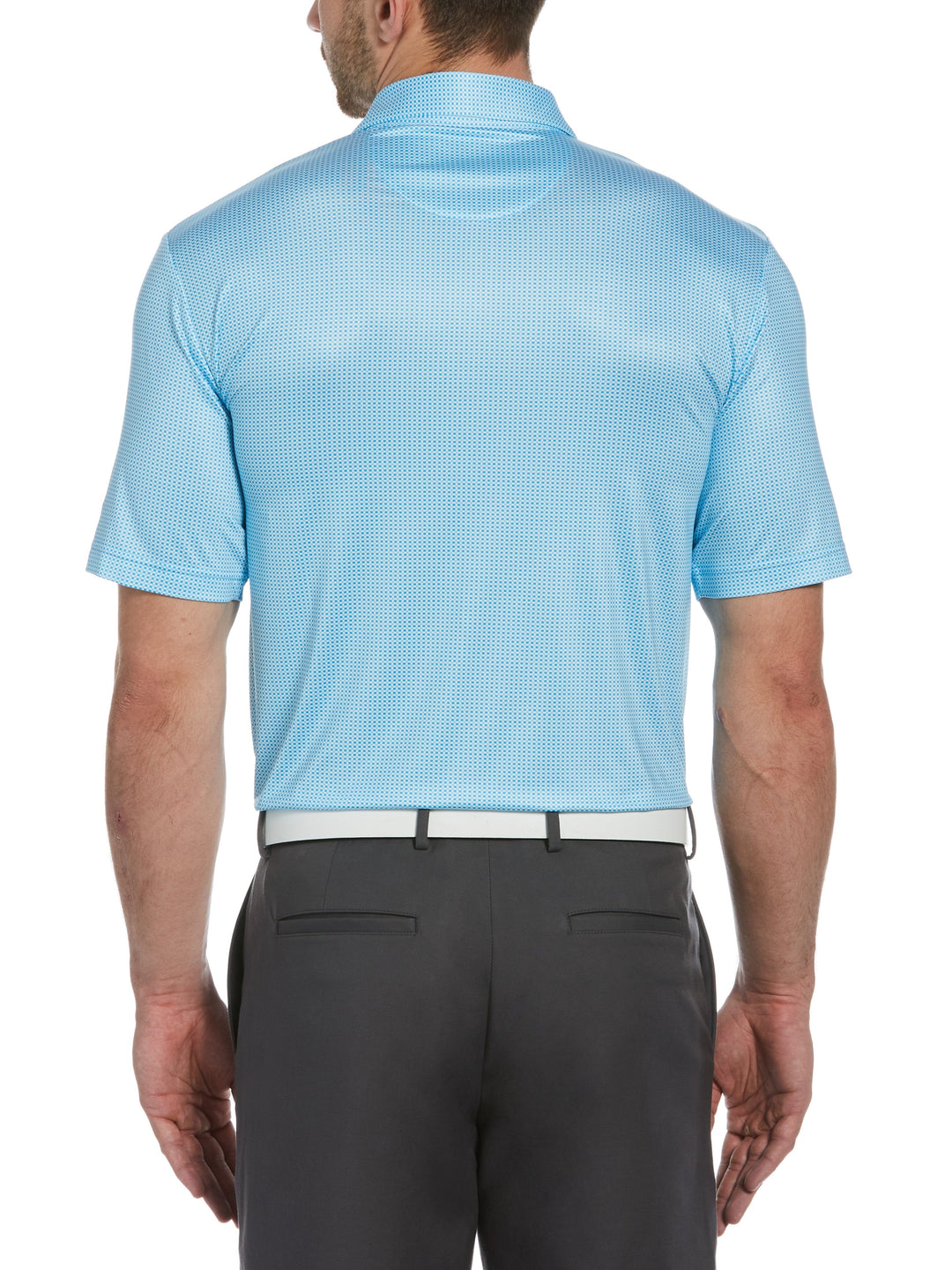 Big & Tall Printed Gingham Polo-Polos-Callaway