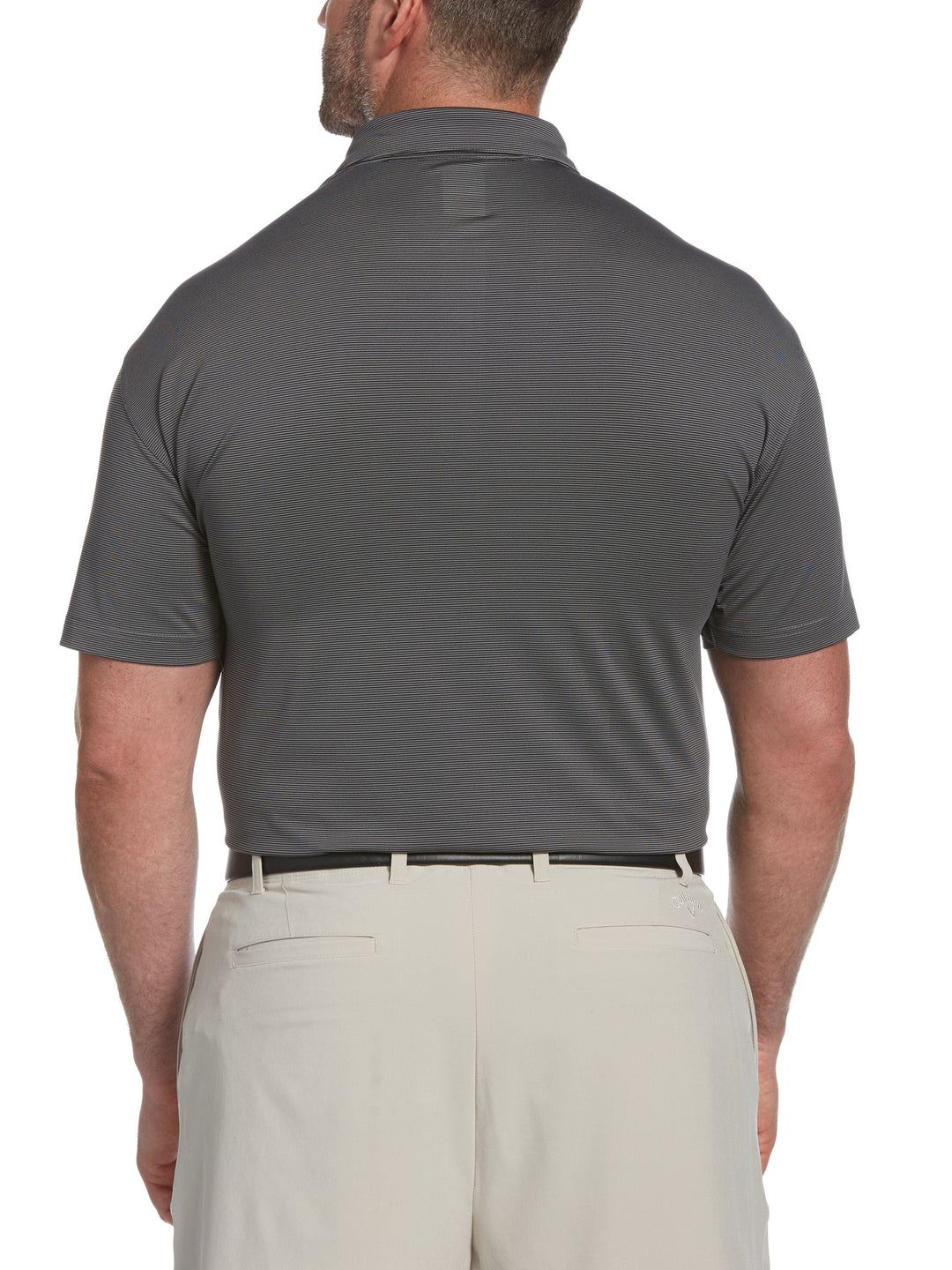 Big & Tall Fine Line Stripe Polo-Polos-Callaway