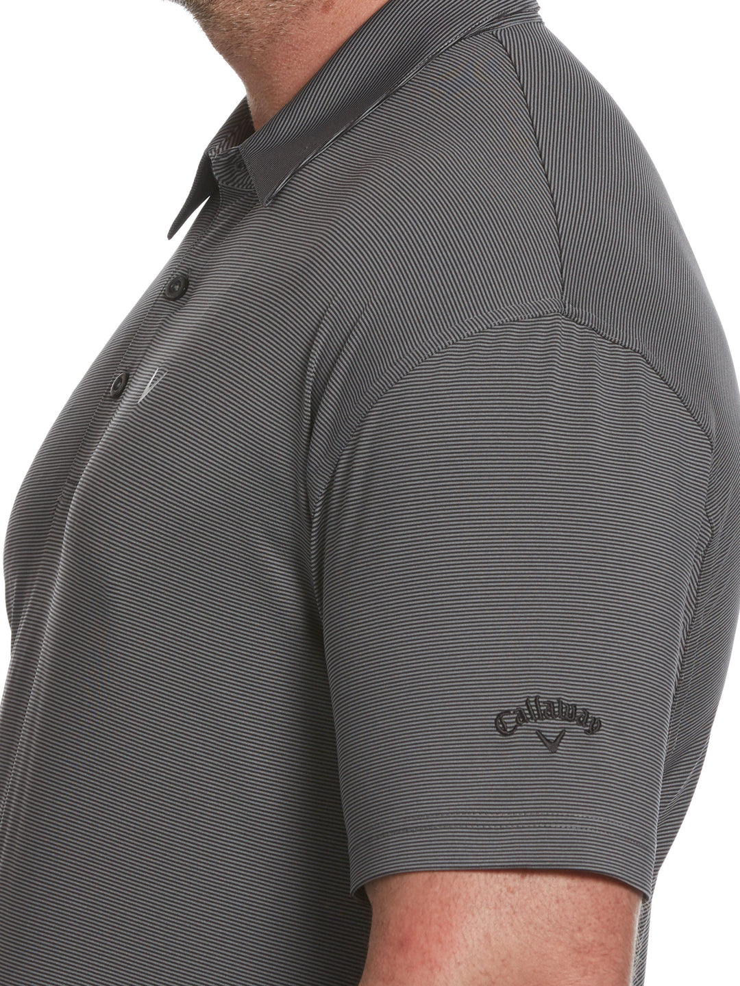 Big & Tall Fine Line Stripe Polo-Polos-Callaway