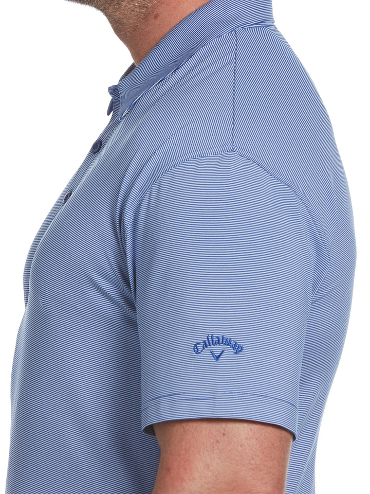 Big & Tall Fine Line Stripe Polo-Polos-Callaway