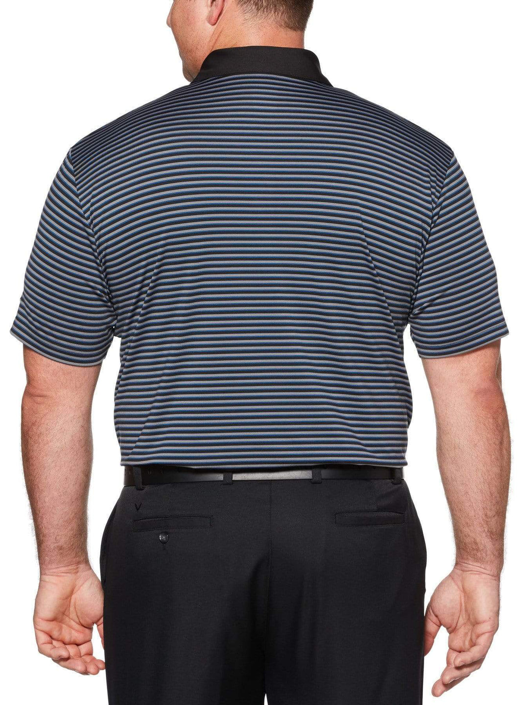 Big & Tall Refined 3-Color Stripe Polo-Polos-Callaway Apparel