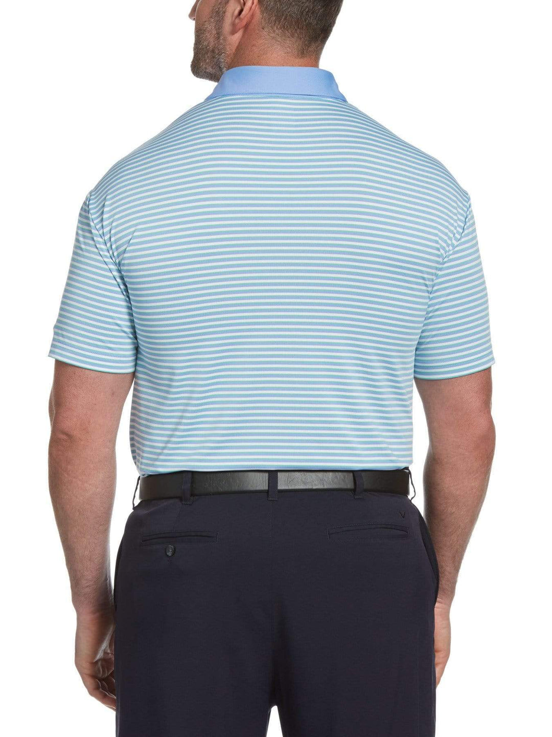Big & Tall Refined 3-Color Stripe Polo-Polos-Callaway Apparel