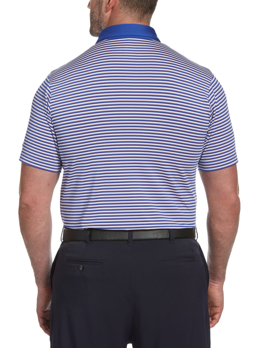 Big & Tall Refined 3-Color Stripe Polo-Polos-Callaway