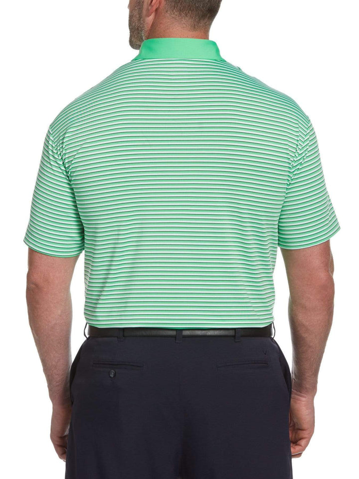 Big & Tall Refined 3-Color Stripe Polo-Polos-Callaway Apparel