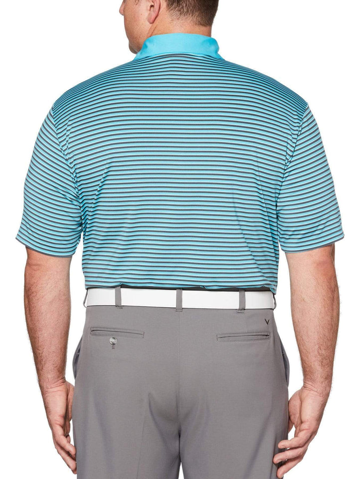 Big & Tall Refined 3-Color Stripe Polo-Polos-Callaway Apparel