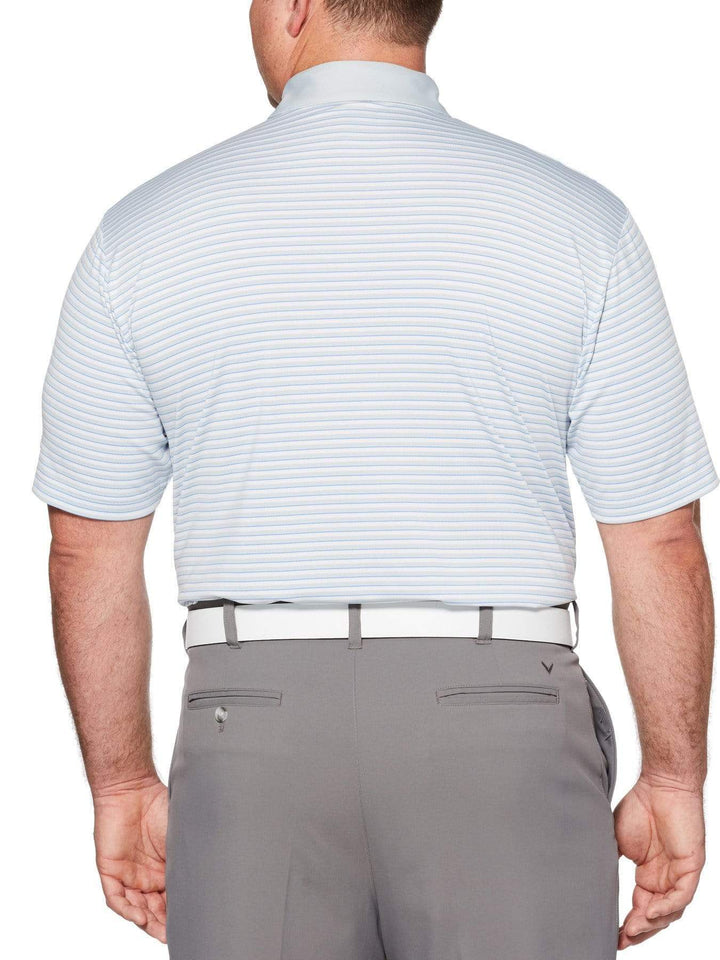 Big & Tall Refined 3-Color Stripe Polo-Polos-Callaway Apparel
