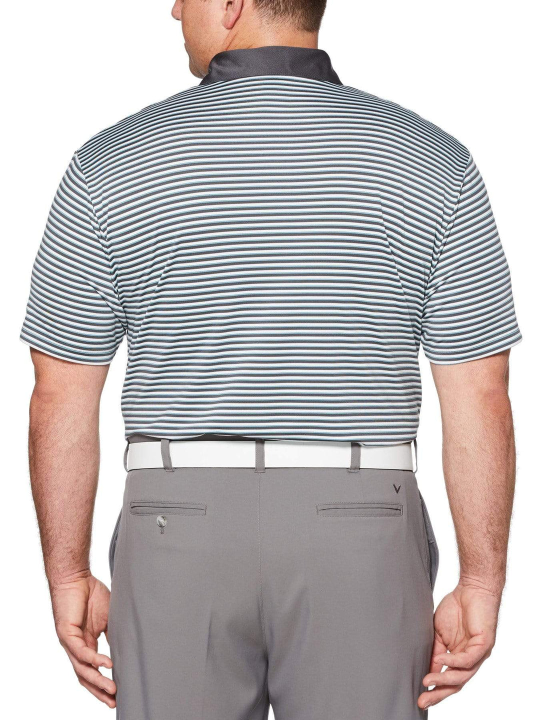 Big & Tall Refined 3-Color Stripe Polo-Polos-Callaway Apparel