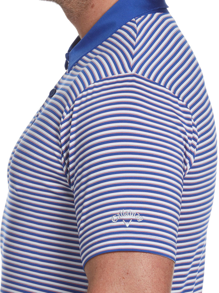 Big & Tall Refined 3-Color Stripe Polo-Polos-Callaway