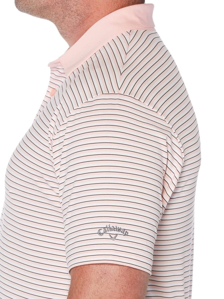 Big & Tall Refined 3-Color Stripe Polo-Polos-Callaway Apparel