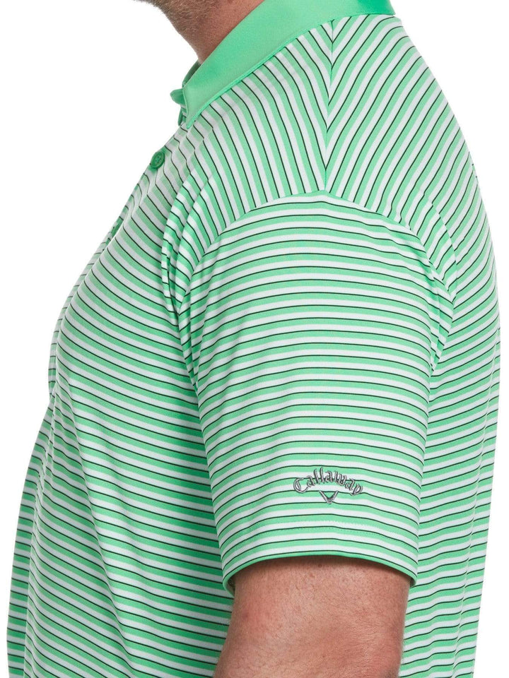 Big & Tall Refined 3-Color Stripe Polo-Polos-Callaway Apparel