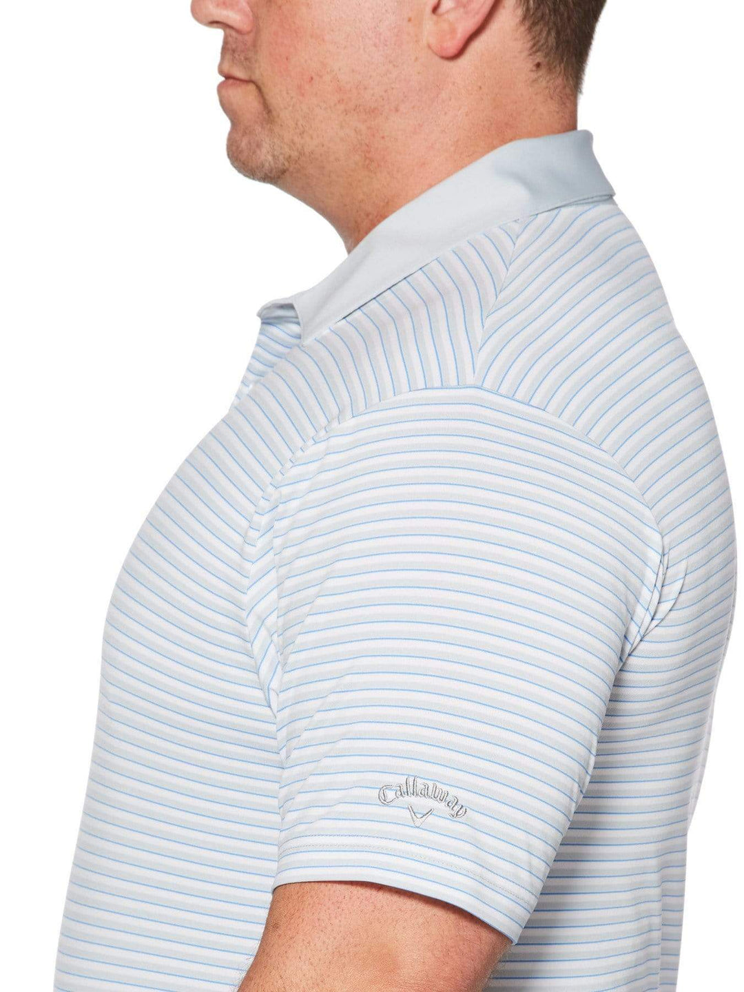 Big & Tall Refined 3-Color Stripe Polo-Polos-Callaway Apparel