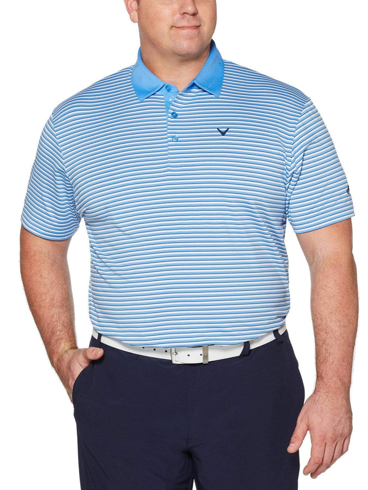 Big & Tall Refined 3-Color Stripe Polo-Polos-Marina-3X-Callaway Apparel