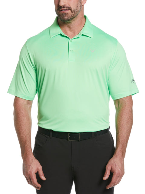 Big & Tall Solid Swing Tech Golf Polo Shirt (Summer Green) 