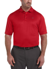 Big & Tall Solid Swing Tech Golf Polo Shirt (Tango Red) 