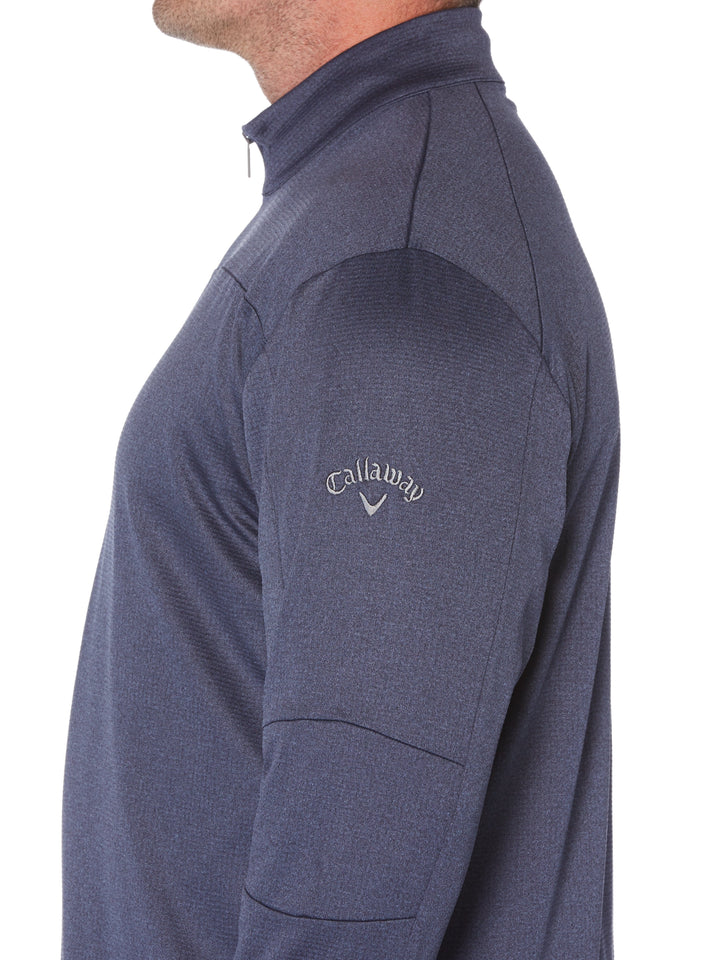 Big & Tall Swing Tech 1/4 Zip Waffle Fleece-Jackets-Callaway