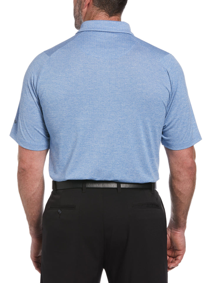 Big & Tall Ventilated Heather Jacquard Golf Polo-Polos-Callaway