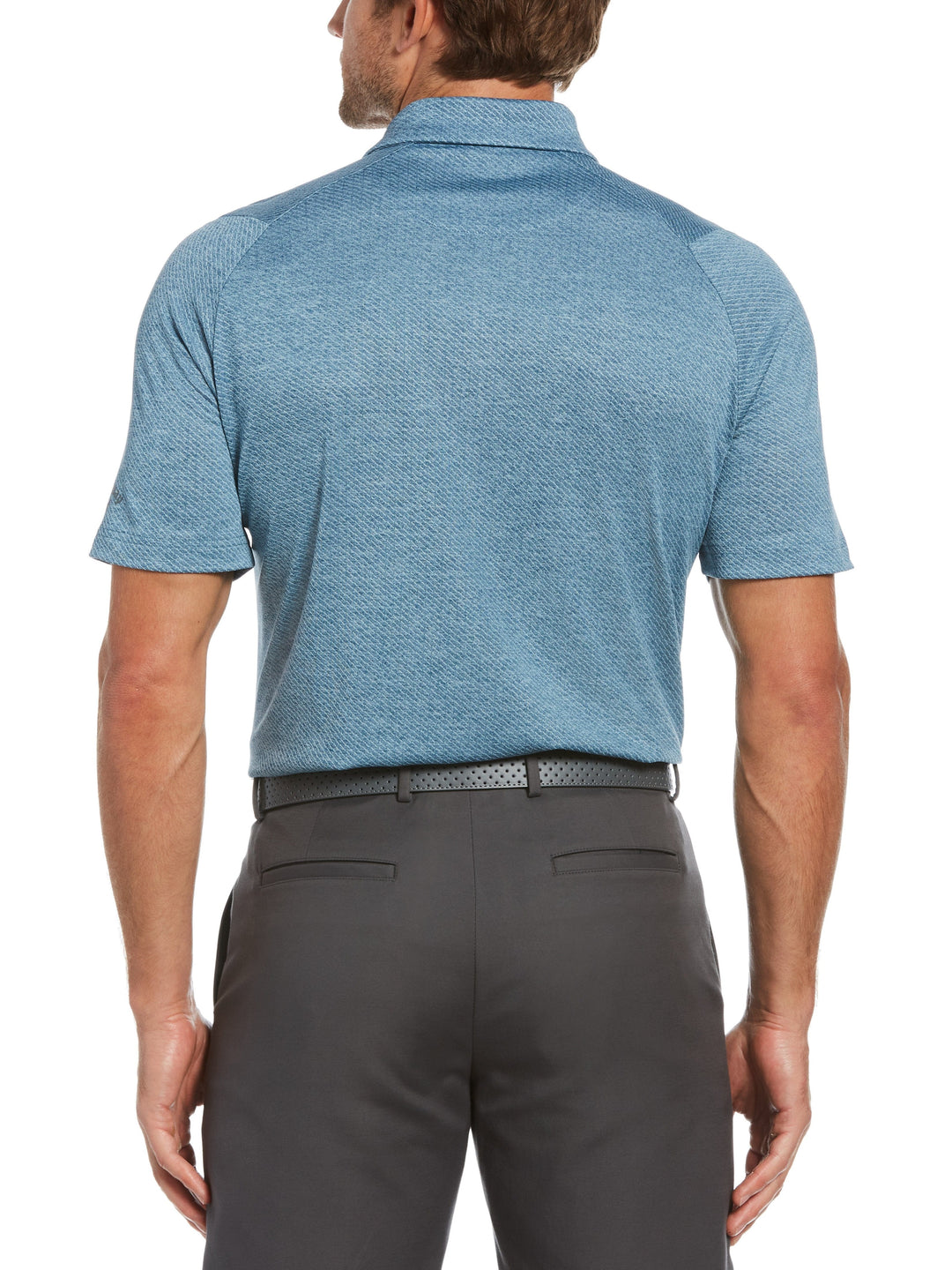 Big & Tall Ventilated Heather Jacquard Golf Polo-Polos-Callaway