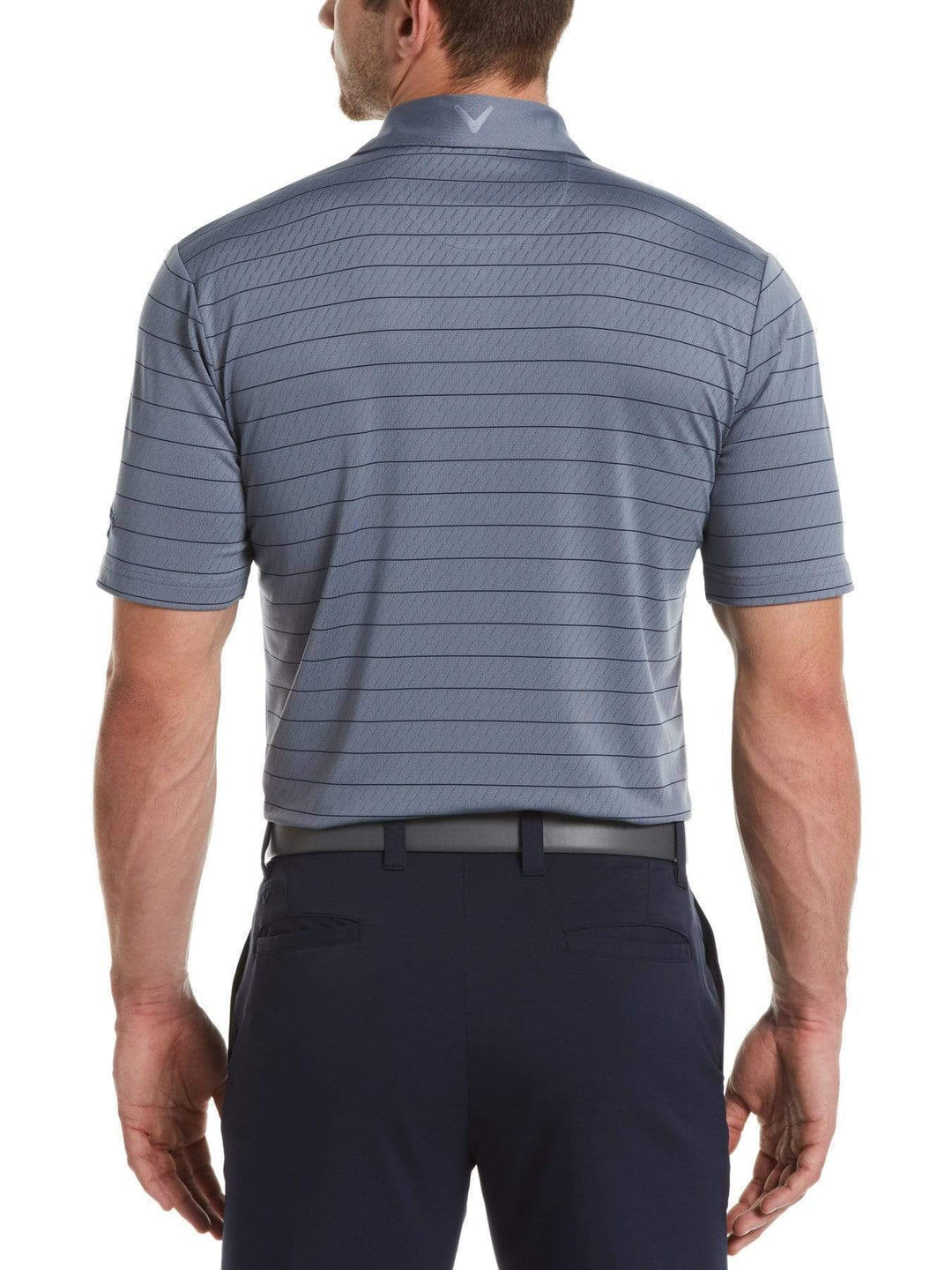 Big & Tall Ventilated Stripe Polo-Polos-Callaway Apparel