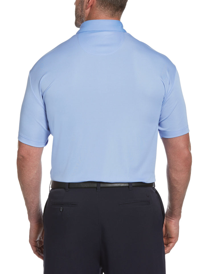 Big & Tall Yarn Dyed Birdseye Color Block Polo-Polos-Callaway