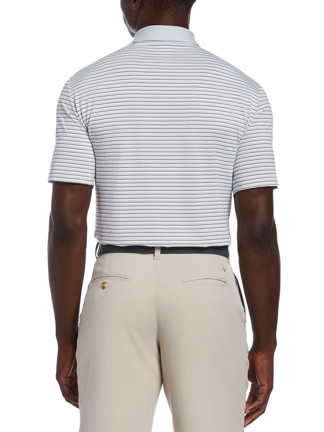 Mens 3-Color Stripe Golf Polo Shirt-Polos-Callaway