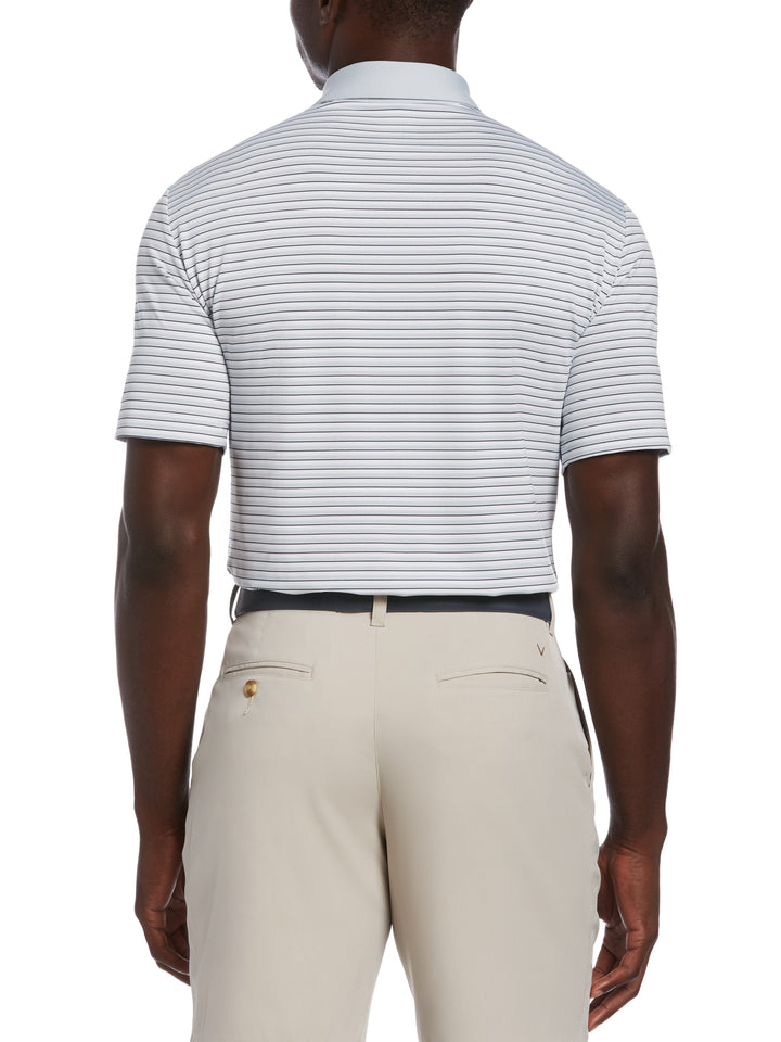 Mens 3-Color Stripe Golf Polo Shirt-Polos-Callaway