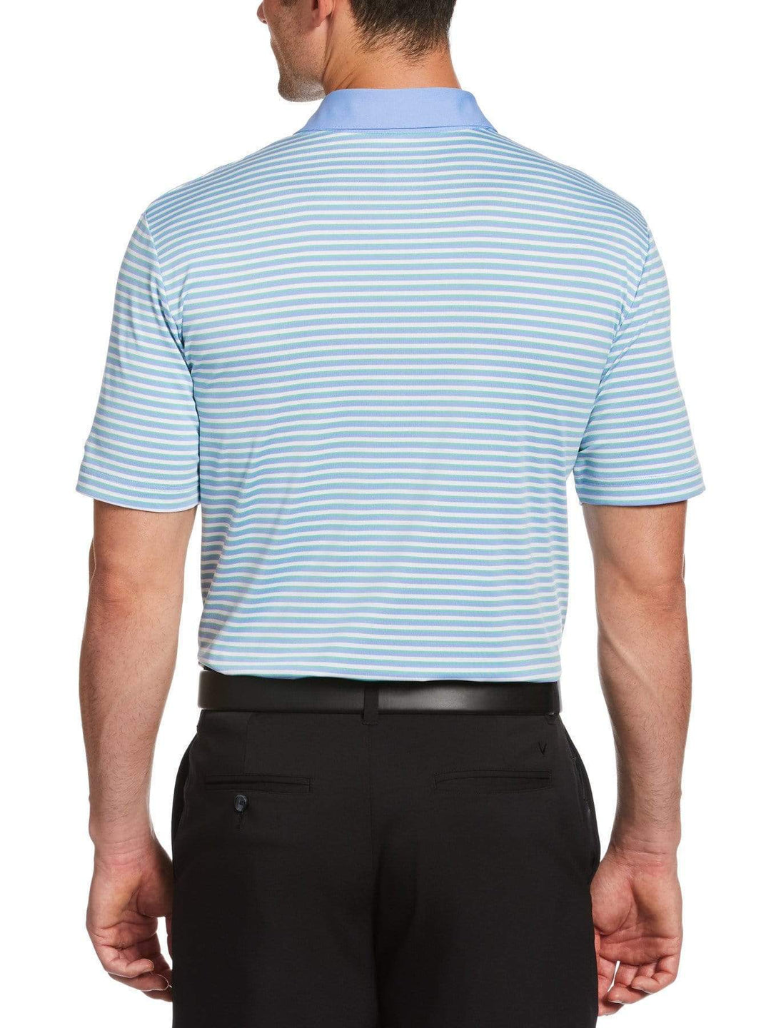 Mens Refined 3-Color Yarn-Dyed Stripe Golf Polo-Polos-Callaway Apparel
