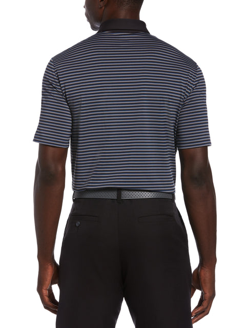 Mens 3-Color Stripe Golf Polo Shirt-Polos-Callaway