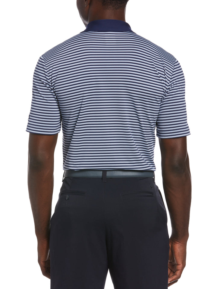 Mens Refined 3-Color Yarn-Dyed Stripe Golf Polo-Polos-Callaway
