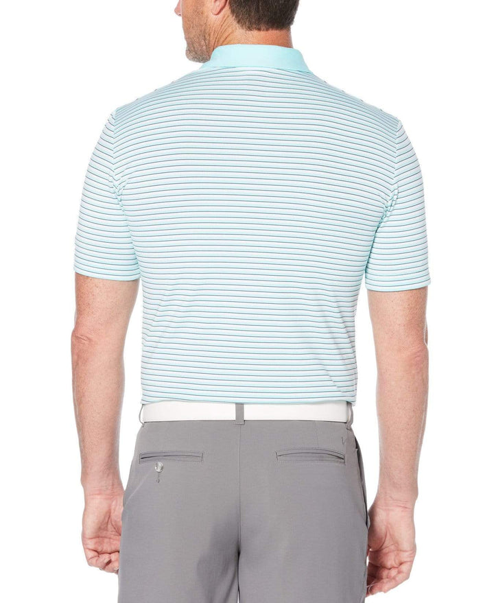 Mens 3-Color Stripe Golf Polo-Polos-Callaway Apparel